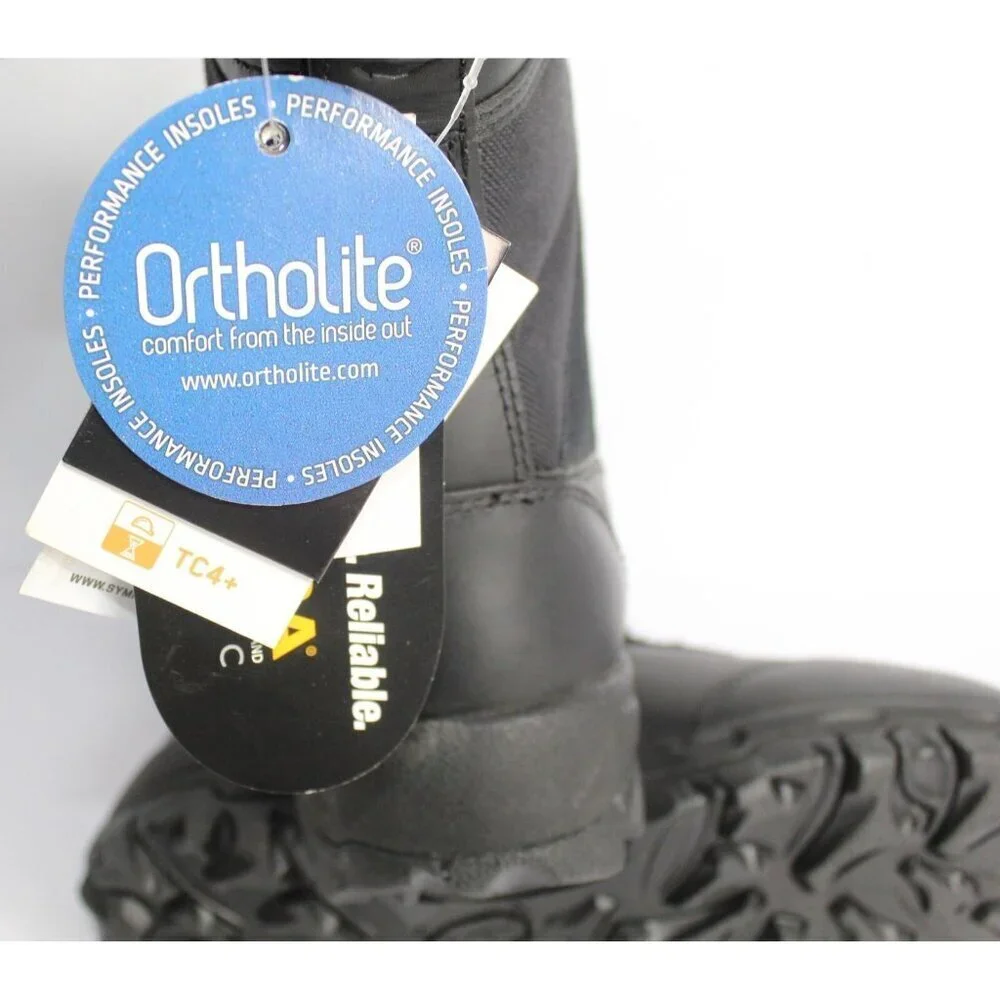 BLACKHAWK! Combat Boots‎ Men's Size 5 Black Ops Leather Waterproof Cushioned - Picture 9 of 16